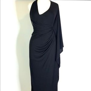 DSQUARED One Shoulder Dress W/ Side Drape